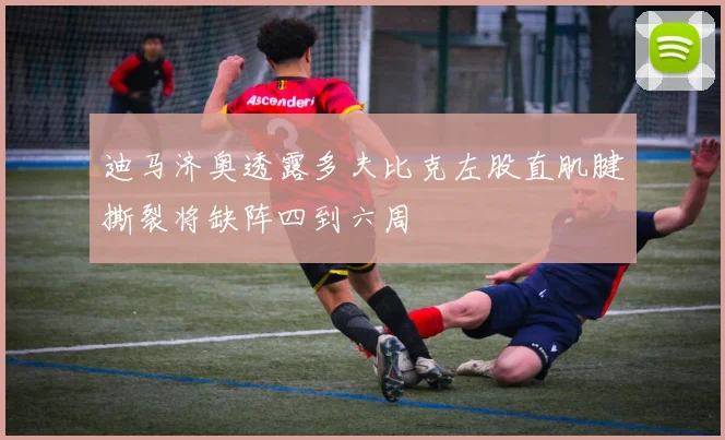 迪马济奥透露多夫比克左股直肌腱撕裂将缺阵四到六周